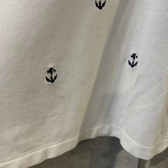 Polo Ralph Lauren Men's White Knit Oxford Polo Shirt Mens 3XB Anchor Embroidered - Picture 3 of 6